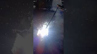 new method of stick welding 1G root pass dabal rod shortshorts amazing shorts video [upl. by Cockburn]