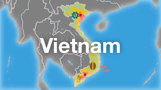 Vietnam  Geografie Bevölkerung amp Wirtschaft [upl. by Legna]