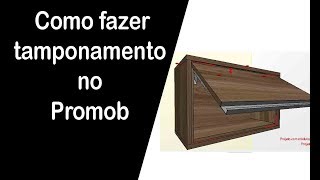 Como fazer tamponamento no Promob [upl. by Pitarys885]