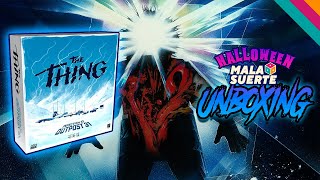 UNBOXING JUEGO DE MESA quotThe Thing Infection at Outpost 31quot  EN ESPAÑOL [upl. by Adnahs30]