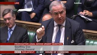 Attorney General Sir Geoffrey Cox says this Parliament is a disgrace [upl. by Zulema534]