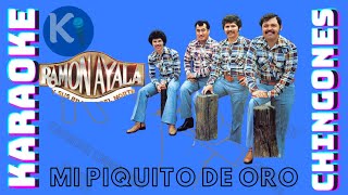 KARAOKE  Mi Piquito De Oro  Ramón Ayala Y Los Bravos Del Norte [upl. by Eelrebmik]