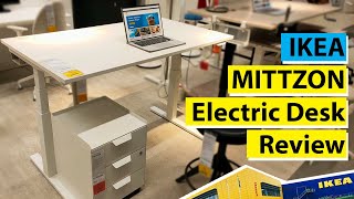 IKEA MITTZON Electric desk Review 2024 [upl. by Eednak]