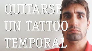 Cómo quitarse un tatuaje temporal o calcomanía [upl. by Ettenej]