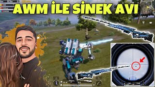 SİNEK İLACI AWM İLE SİNEK AVI YAPTIK BABASINDAN KAÇAN ÇOCUĞU YAKALADIK PUBG MOBİLE [upl. by Estrin]