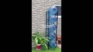 Water Bottle Cooler Holder  Jug Rack For 19 Ltrs Water Bottle 5 Tier [upl. by Anila174]