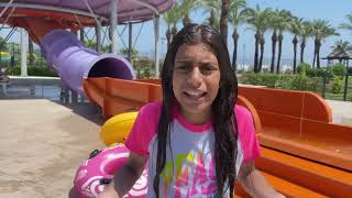 Deema and Sally Learn the rules and Safety at the waterpark playground [upl. by Etteyafal]