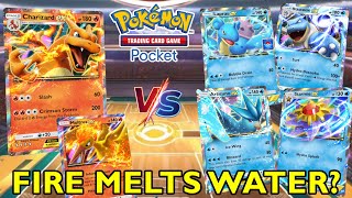 How Well Does Charizard Decks Do Against Meta Water Decks Pokemon TCG Pocket [upl. by Lynne559]