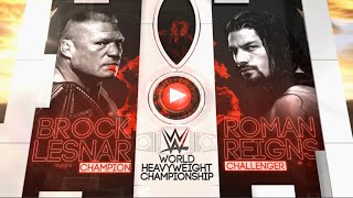 Story of Brock Lesnar vs Roman Reigns  WrestleMania 31 [upl. by Dnomyad]