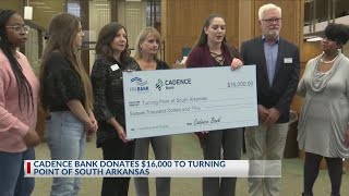 Cadence Bank donates 16000 to Turning Point of South Arkansas [upl. by Dreyer383]