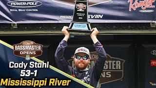 Cody Stahl wins 2024 Bassmaster OPEN at the Mississippi River with 53 pounds 11 ounce [upl. by Alyosha300]