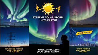 quotSolar Storm Hits Earth Extreme Levels Expected 🌌 Auroras from Alabama to Canadaquot [upl. by Jobi237]