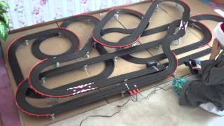 Afx giant raceway electric slot car track [upl. by Eselahs]