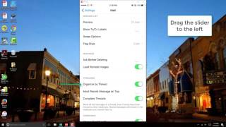 Turn OFF organize email by thread on iPhone [upl. by Naujak976]