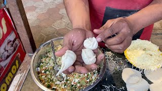 Art of Perfect Momos Making  Live Momos  Indian Street Food [upl. by Ziana]