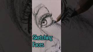 Sketching Faces shortsart shorts art sketch drawingtutorial drawing [upl. by Artemahs366]