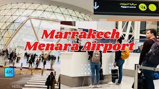 Marrakech Minara Airport A brief walk of arrivals [upl. by Abagael924]