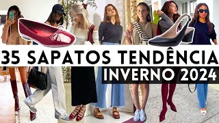 🔴TOP 35 SAPATOS TENDÊNCIA OUTONO INVERNO 2024 [upl. by Kienan]