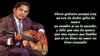 CUANDO LLORA MI GUITARRA JULIO JARAMILLO  LETRA [upl. by Anayhd477]