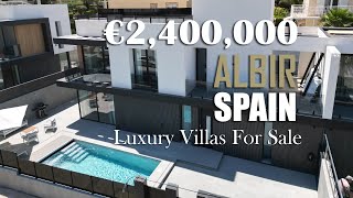 Luxury Villas in Albir for sale  Properties in Spain ALBIR  Stylish contemporary villas in Spain [upl. by Elle]