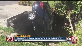 Sinkhole slowly grows homes evacuated [upl. by Pizor728]