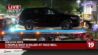 Stow police investigating shooting at Taco Bell as a murdersuicide [upl. by Haney]