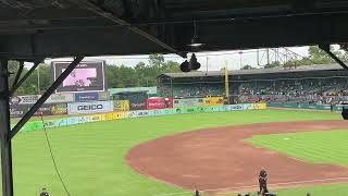 Willie Mays moment of silence at Rickwood Field [upl. by Oirramaj]