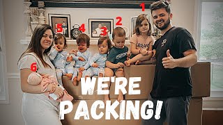 PACKING 📦 wTRIPLETS 2 Toddlers amp a Newborn [upl. by Nauquf]