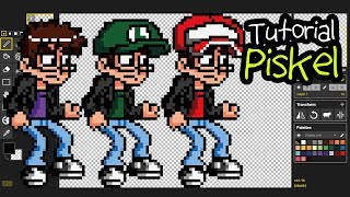 Tutorial  PISKEL  Sprites y animaciones en pixel art [upl. by Eehtomit]