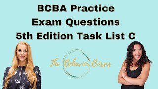 BCBA Exam Mock Questions to Help You Pass the BCBA Exam 5th Edition Task List C [upl. by Lenor]