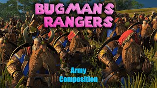 Dwarf army composition  doomstack  Belegars Bugmans Rangers in Immortal Empires [upl. by Dumm]