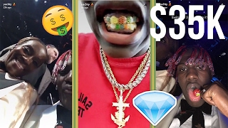 Lil Yachty Spends 35000 on Colorful Grills for the Grammys [upl. by Sonia]