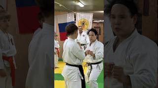 Kizami zuki in kumite karate karatedo martialarts kumite [upl. by Anitsugua]