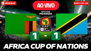 🔴Zambia 1 vs 1 Tanzania  Africa Cup of Nations 2023 ⚽ Simulation Pes 2021 [upl. by Hau]