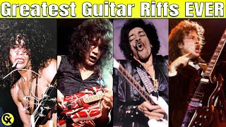 Top 50 Most Memorable Guitar Riffs [upl. by Ball]