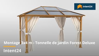 Montage 3x4 m  Tonnelle de jardin Forest Deluxe [upl. by Mure417]