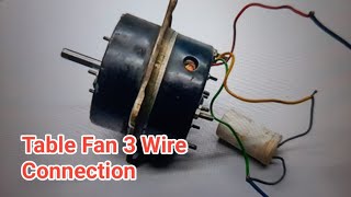 AP Fan 3 Wire Connection  Table Fan 3 Lead connection  Wall Fan Capacitor Connection [upl. by Aicilra]