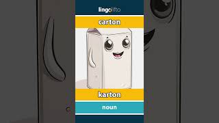 🇬🇧🇵🇱 carton  karton  vocabulary builder  learn English  Uczmy się angielskiego [upl. by Norda733]