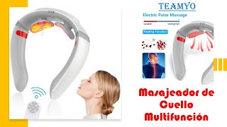 Masajeador de Cuello y Cervical Multifunción Electromagnético con Función de Calor TEAMYO [upl. by Lehcsreh]