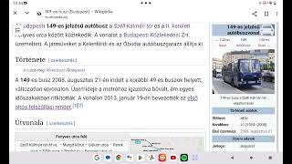 Budapest közlekedési hálózata 209 rész 149 es autobuszvonal [upl. by Amein]