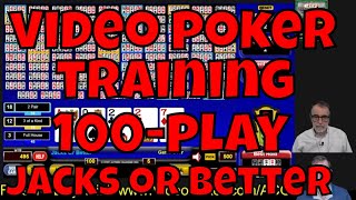 Video Poker Training  100Play Jacks or Better [upl. by Norbie]