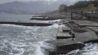 Crimea Massandra Hotel Yalta beach part 2 [upl. by Arded854]