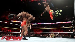 The Prime Time Players vs The New Day  WWE Tag Team Championship Match Raw Sept 14 2015 [upl. by Zonda]