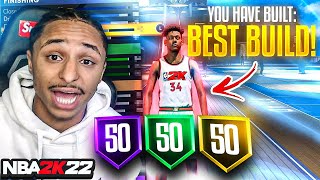 OVER POWERED POINT GUARD BUILD IN NBA 2K22 BEST BUILD FOR SHOOTING amp DRIBBLING [upl. by Gadmann8]