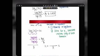 Alg2 Honors E 6A Solve Exp Eqns [upl. by Labinnah]