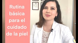 Rutina básica para el cuidado de la piel 😁👩🏻‍⚕️ [upl. by Scevor]