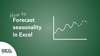 Forecast seasonality in Excel EASY METHOD  Excel Off The Grid [upl. by Jyoti]