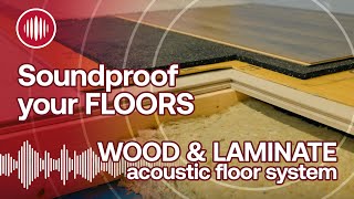 Acoustic Underlay for Wood Laminate Engineered wood floors High performance soundproof underlay [upl. by Nereids]