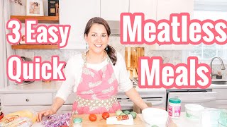 3 LENT Meatless Meals quick and easy [upl. by Dekow]