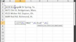 Extract Text from cells in Excel  How to get any word from a cell in Excel [upl. by Rosemonde]